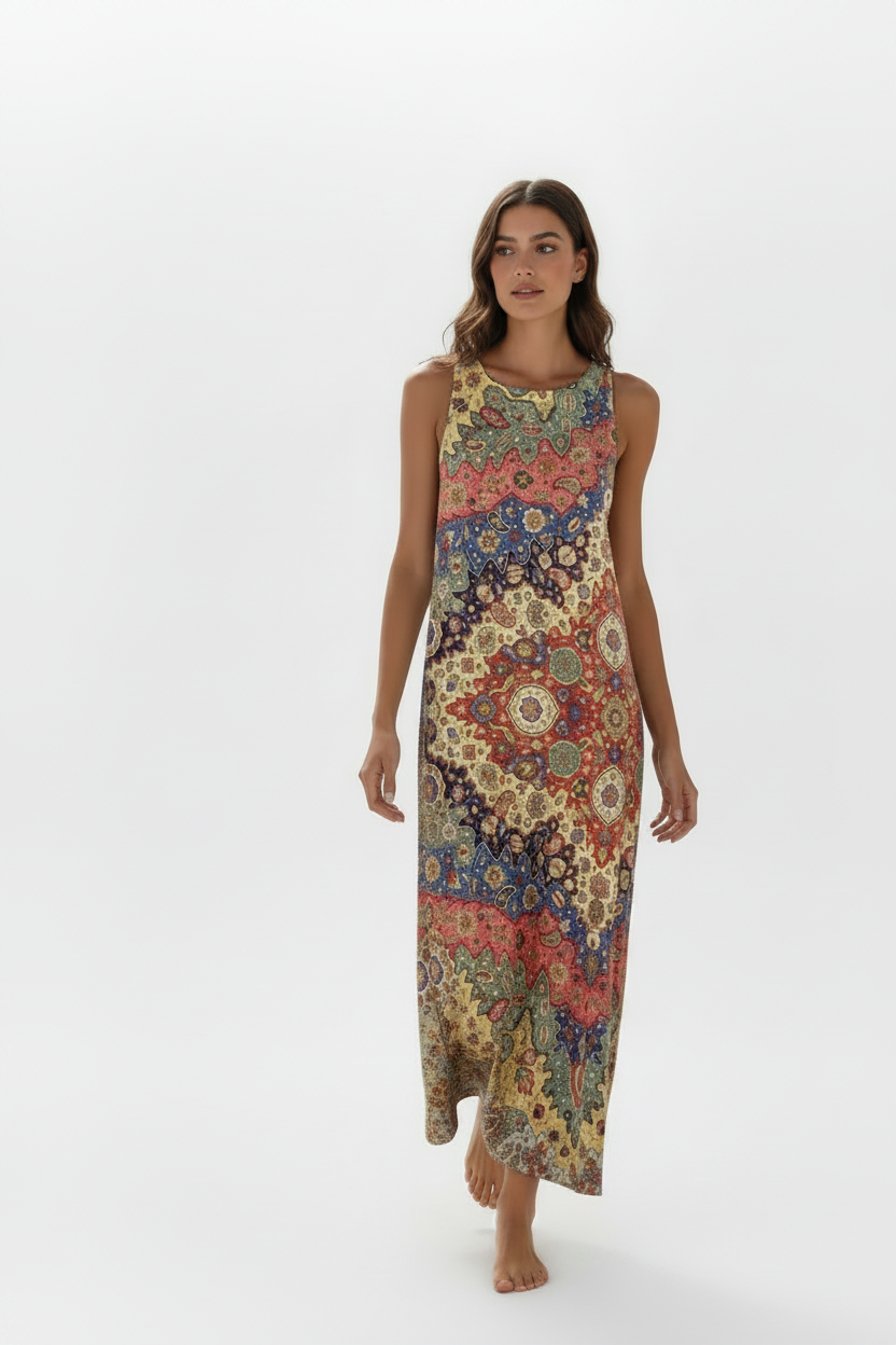 Vestido boho - caminando